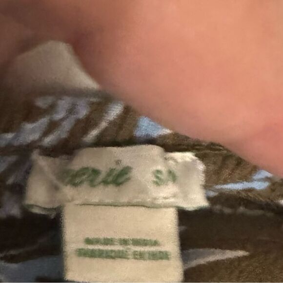 Aerie Homebody brown & blue floral tapered jogger pants (small) - Picture 7 of 8